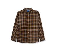 Jack & Jones Jorjoshua Check Shirt LS Camisa para Hombre, marrón, S