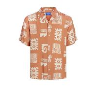 JACK & JONES JORLUKE Ocean Resort Camiseta SS, Carnelian, S