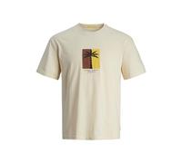 JACK & JONES Jormarbella Branding tee SS Crew Neck Camiseta, Crema de Mantequilla, XS para Hombre