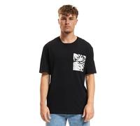 JACK & JONES Jormarbella Pocket tee SS Crew Neck Camiseta, Negro, L para Hombre