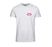 JACK & JONES Jormarbella tee SS Crew Neck 2 Fst Camiseta, Blanco Brillante, S para Hombre