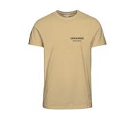 JACK & JONES Jormarbella tee SS Crew Neck 2 Fst Camiseta, Italian Straw, S para Hombre