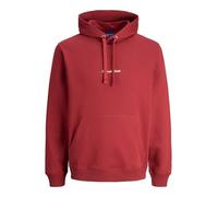 JACK & JONES Jornorrebro Emb Sudadera con Capucha Noos, Tibetan Red, L