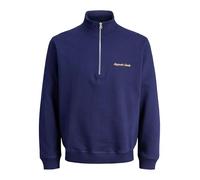 JACK & JONES Sudadera Hombre Media Cremallera Sudadera con Media Cremallera, Ocean Cavern, S
