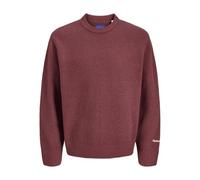 JACK & JONES Jornorrebro Knit Crew Neck Sn, New Maroon, L para Hombre