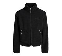 JACK & JONES Jornorrebro Teddy Jacket Pls, Black, 3X_L, Negro, 3x_l