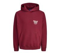 JACK & JONES Jornorrebro Typo Back Sweat Hood Sn, Tibetan Red, L para Hombre