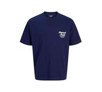 JACK & JONES Jornorrebro Typo tee SS Crew Neck Noos, Ocean Cavern, XL