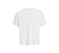 JACK & JONES Jorparos Easter Sketch tee SS Crew Neck, Blanco Brillante, L