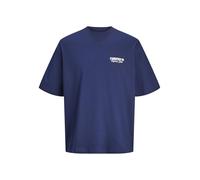 JACK & JONES Jorroxbury Type tee SS Crew Neck Camiseta, Ocean Cavern, S Hombres