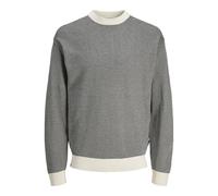 JACK & JONES Jorscott Knit Crew Neck, Sea Salt/Detail:Black, S