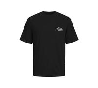 JACK & JONES Jorsequoia Back tee SS Crew Neck Camiseta, Negro, S para Hombre