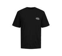 JACK & JONES Jorsequoia Back tee SS Crew Neck Camiseta, Negro, S para Hombre