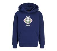 JACK & JONES Jorskull Nature Sweat Hood Sn Jnr, Ocean Cavern, 164 para Hombre