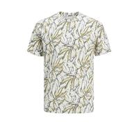 JACK & JONES Jorsplit AOP tee SS Crew Neck, Cloud Dancer, M