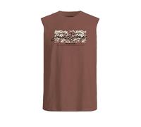 JACK & JONES Jorsplit tee SL Crew Neck Fst, Especias De Arabia, M Hombres