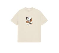 JACK & JONES Jortavira AOP tee SS Crew Neck FST, Blanco Envejecido., M