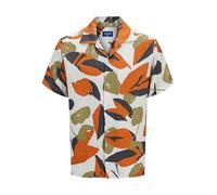 JACK & JONES Jortavira Marshall AOP Camiseta SS OC Pls, Cloud Dancer, 4XL