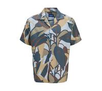 JACK & JONES Jortavira Marshall AOP Camiseta SS Oc25 para Hombre, Silver Sage, M