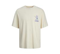 JACK & JONES Jortokyo Market tee SS Crew Neck TG Camiseta, Crema de Mantequilla, M para Hombre