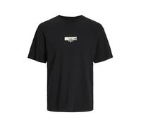 JACK & JONES Jortokyo Market tee SS Crew Neck TG Camiseta, Negro, M para Hombre