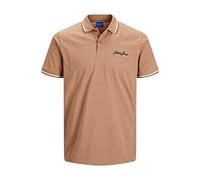 JACK & JONES Jortons - Polo Ss Noos para hombre, Ojo de tigre, S