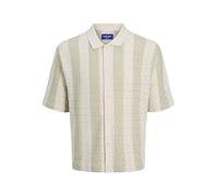 JACK & JONES Jortyler Knit SS Polo Sn, Crudo, L Hombres