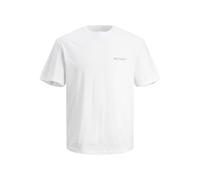 JACK & JONES Jorvesterbro Back tee SS Crew Neck Sn, Blanco Brillante, S