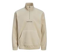 JACK & JONES Jorvesterbro-Forro Polar con Cremallera Sudadera, Avena, XXL para Hombre