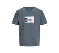 JACK & JONES Jorvesterbro Picture tee SS C.N Pls, Resistente al Agua, 5XL Hombres