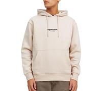 JACK & JONES Sudadera 'JORVesterbro' beige / negro, Talla S