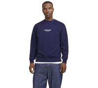 JACK & JONES Jorvesterbro Sudadera con Cuello Redondo Noos, Ocean Cavern, S