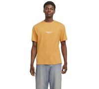 JACK & JONES Camiseta 'JORVesterbro' curry / blanco, Talla S