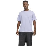 JACK & JONES Camiseta 'JORVESTERBRO' azul claro / blanco, Talla XL