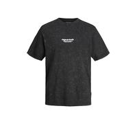 JACK & JONES Jorvesterbro Wash tee SS Crew Neck Camiseta, Negro, M para Hombre