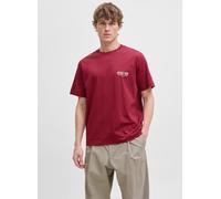Jack & Jones Joryork Back Tee Ss Crew Neck L Rojo