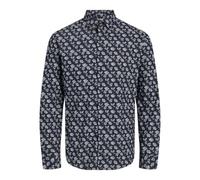 JACK & JONES Jprblaactive-Camiseta elástica L/S Sn Camisa Casual, Night Sky/AOP: Slim Fit, M para Hombre