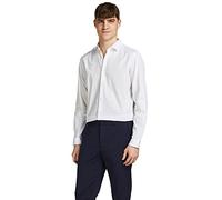 Jack & Jones Jprblacardiff Noos-Camiseta (Talla L/S) Manga Larga, Blanco, XL para Hombre