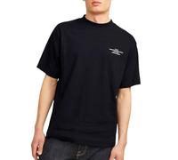JACK & JONES Jprblachad Branding SS Crew Neck tee Sn Camiseta, Negro, XS para Hombre
