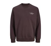 JACK & JONES Jprblachad Branding Sweat Crew Neck Ln, Chocolate Plum, XXL para Hombre