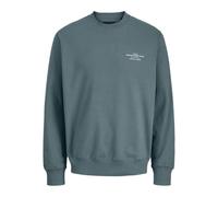 JACK & JONES Jprblachad Branding Sweat Crew Neck Ln, Goblin Blue, L