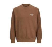 JACK & JONES Jprblachad Branding Sweat Crew Neck Ln - Sudadera para Hombre, Emperador, S