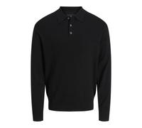 JACK & JONES Jprblaedgar Knit Polo LS, Beech, S Hombres