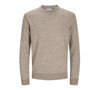 JACK & JONES Jprblamerino Knit Crew Neck Sn Jersey de Punto, Greige/Detail:Melange, S para Hombre