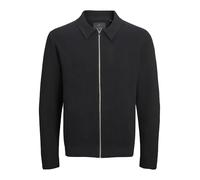 JACK & JONES Jprblamilano Stitch Knit Cardigan Sn Suéter, Negro, L para Hombre