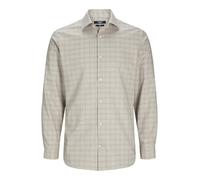 JACK & JONES Jprblaparker Check Shirt L/S Sn Camisa Casual, Gris/comprobaciones: Corte Ajustado, L para Hombre