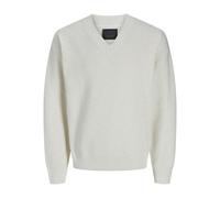 JACK & JONES Jprblason Knit V-Neck Jersey de Punto, Summer Sand, S para Hombre