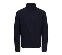 JACK & JONES Jprblatrent Knit Cable Roll Neck BF Jersey de Punto, Naval Academy/Detail:Melange, L para Hombre
