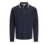 JACK & JONES Jprblualves LS Polo, Gris Grafito, XS Hombres