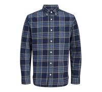 JACK & JONES Jprblubrook Check L/S Shirt Sn, Azul Marino, S Hombres
